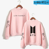 Love Yourself Kpop Women Sweatshirts